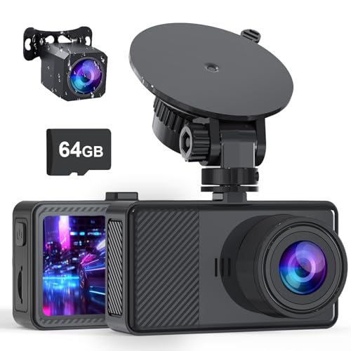 2.5K Front and Rear Dual Dash Camera