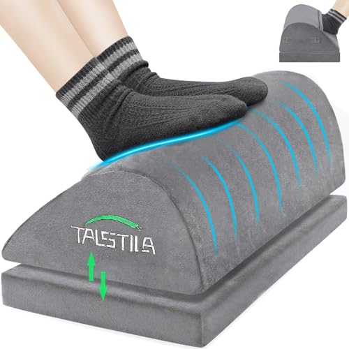 Ergonomic Under Desk Foot Rest with Plush Pocket