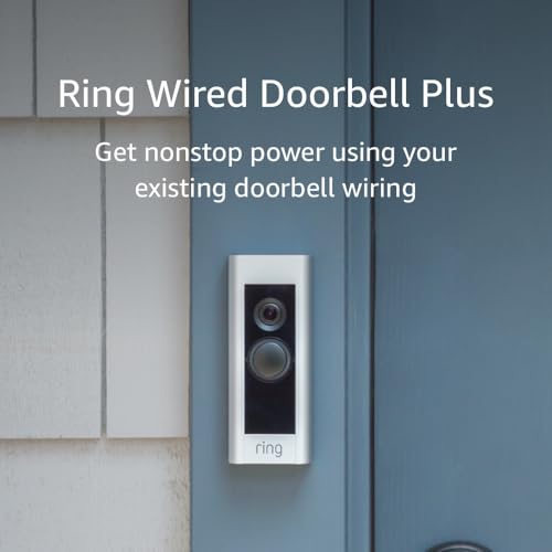 Ring Wired Video Doorbell Plus with Security Features