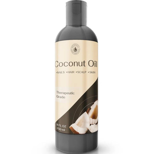 8 Oz Coconut Oil, Sweet Oil - Hair and Skin Softener, Carrier Oil for Essential Oils - Massage Oil, Cold Pressed Oil for Body,Body Oil After Shower, Fractionated Coconut Oil