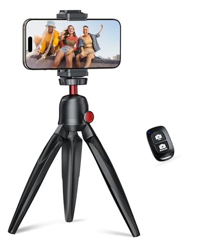 Phone Tripod with Wireless Remote and Mini Stand