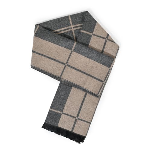 Cashmere Feel Plaid Winter Scarf