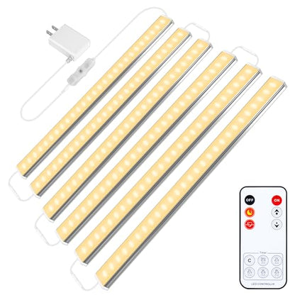 6 Pcs Under Cabinet Lights for Kitchen