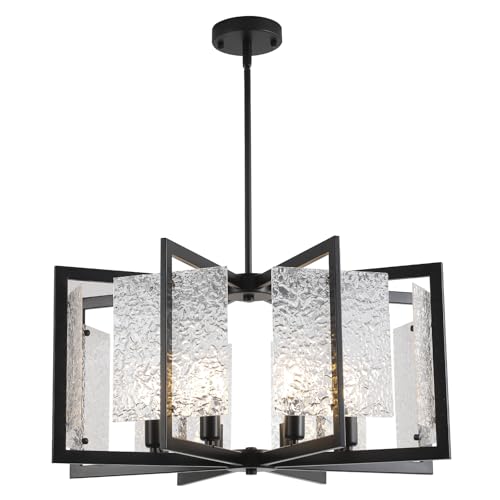 8-Light Modern Chandelier Geometric Ceiling Pendant Fixture