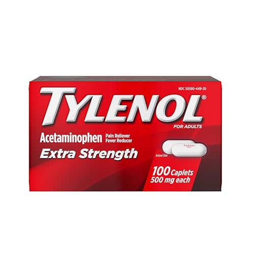 100 Count Tylenol Extra Strength Acetaminophen Caplets