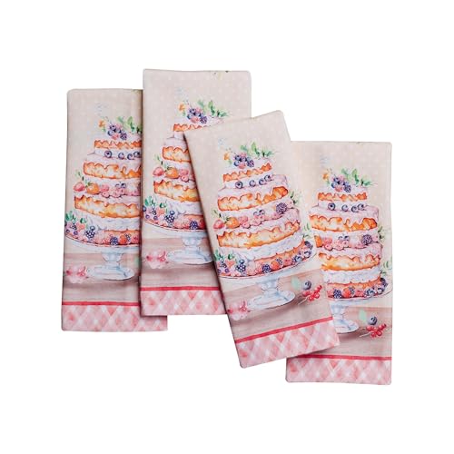 4 Pack Cotton Reusable Cloth Napkins