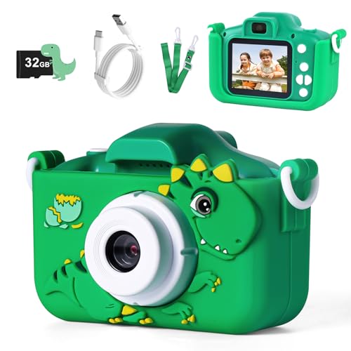 Kids Digital Camera with 32GB Card, 1080P Toy
