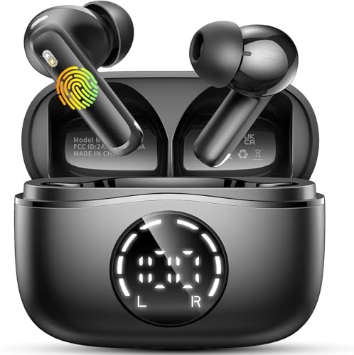 48H Bluetooth Wireless Earbuds with Noise Cancelling Mics