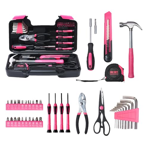 39 Piece Household Hand Tool Kit with Toolbox