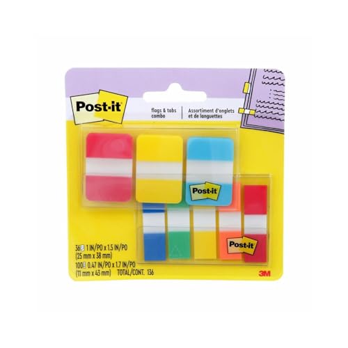 136 Count Post-it Flags and Tabs Combo