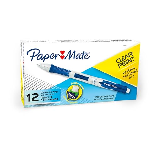 12 Pack Paper Mate Clearpoint Mechanical Pencils 0.7mm