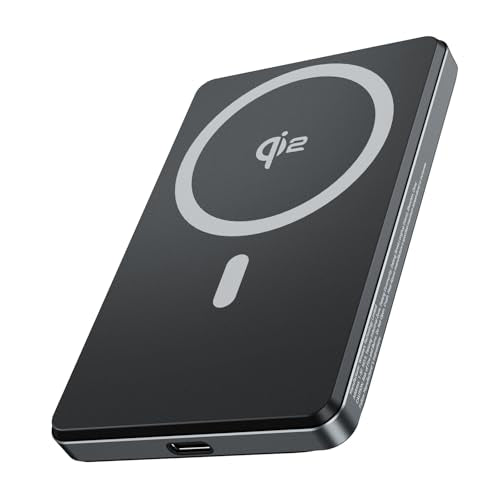 5000mAh Magnetic Wireless Power Bank, 20W USB-C