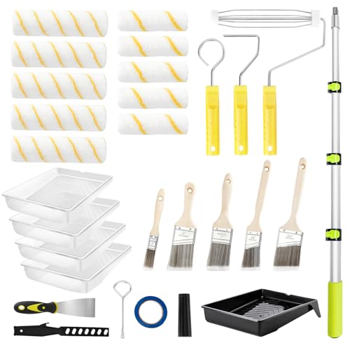 29 Piece Paint Roller Kit with Extension Pole