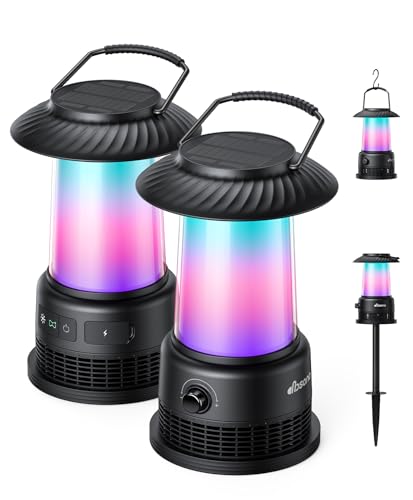 2 Pack Waterproof Bluetooth Outdoor Speaker Lanterns
