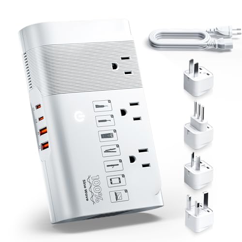 500W Universal Travel Voltage Converter Adapter with USB