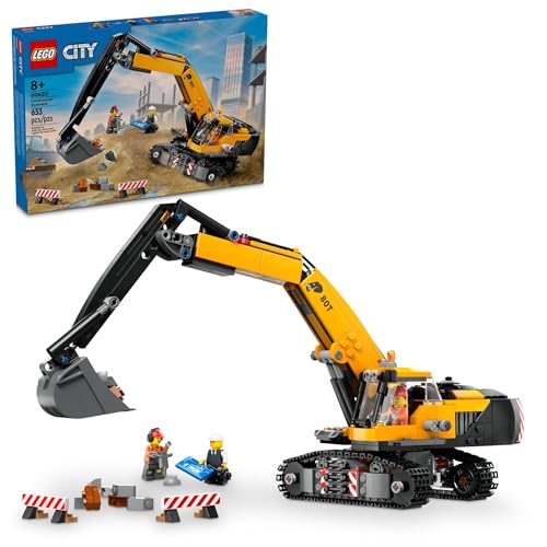 LEGO City Construction Excavator Toy with 3 Minifigures