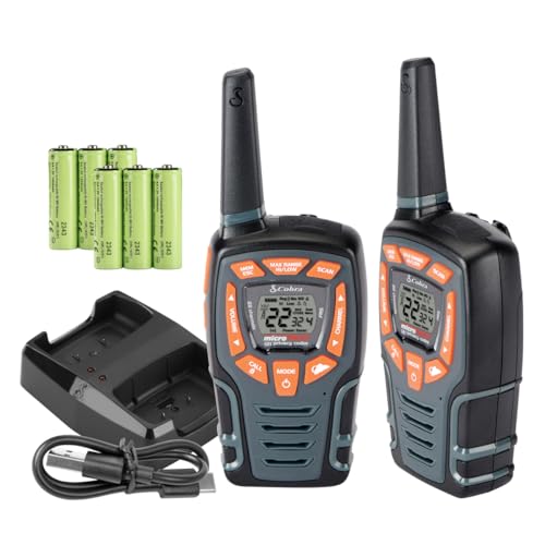 COBRA Rechargeable Weather-Resistant 22-Channel Walkie Talkies