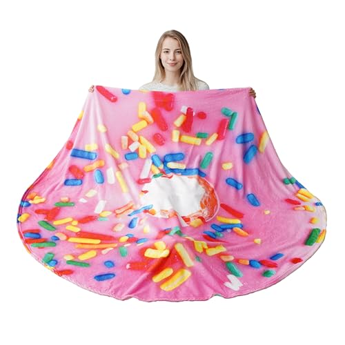 71-Inch Donut Throw Blanket