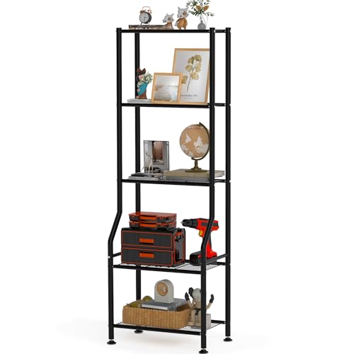 5-Tier Narrow Metal Storage Shelving Unit