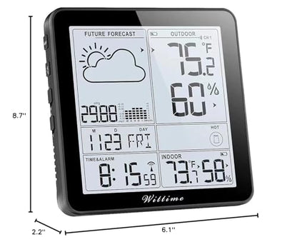 Wittime Wireless Weather Station with Atomic Clock