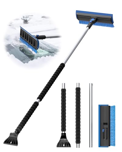 55-Inch Detachable Snow Brush and Ice Scraper