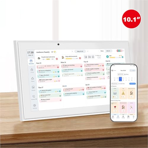 10.1-Inch 1080p Digital Wall Calendar Planner