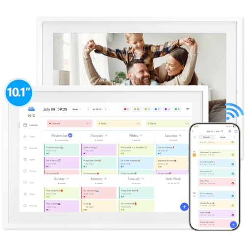 10.1-Inch Digital Touchscreen Family Planner Calendar