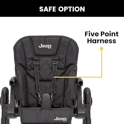 Jeep High Chair with Adjustable Height & Recline
