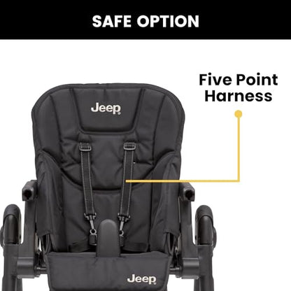 Jeep High Chair with Adjustable Height & Recline