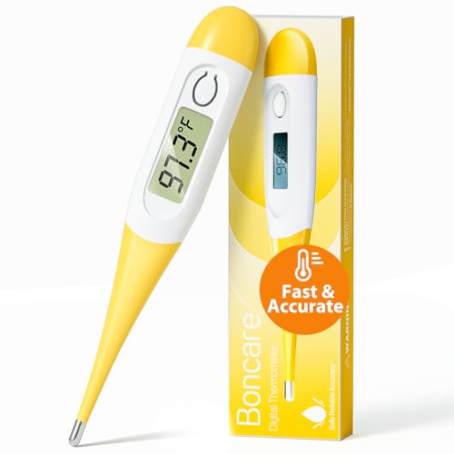 Boncare 10 Second Digital Thermometer for Adults Kids