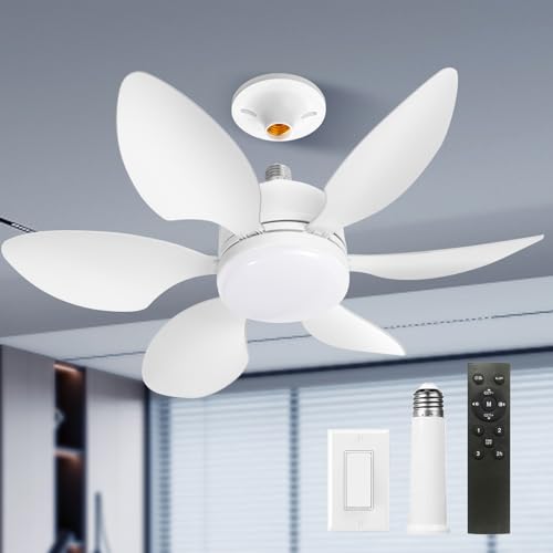 Socket Ceiling Fan Light with Remote