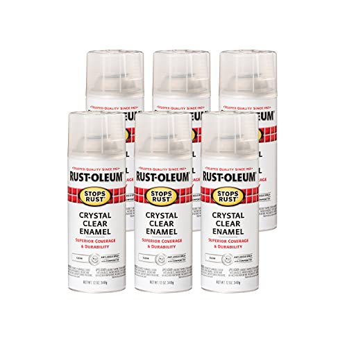 Rust-Oleum 6-Pack Stops Rust Spray Paint, Gloss Clear