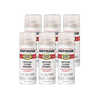 Rust-Oleum 6-Pack Stops Rust Spray Paint, Gloss Clear
