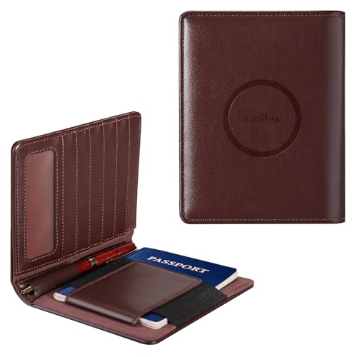 RFID Blocking Passport Holder Wallet with Card Slots