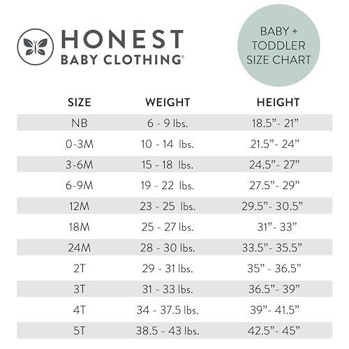 HonestBaby 2-Piece Pajamas Sleepwear PJs 100% Organic Cotton for Infant Baby and Toddler Boy, Unisex, Jumbo Stripe Natural, 18 Months