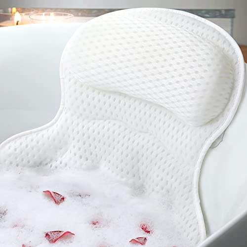Bath Pillow with 4D Mesh Neck and Back Support