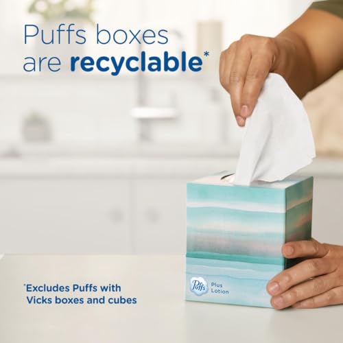 Puffs Plus Lotion Tissues 10 Cube Pack