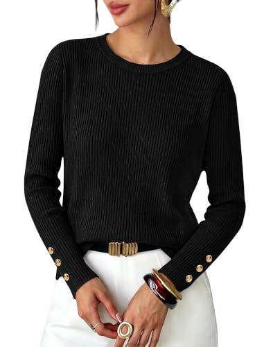Women’s Long Sleeve Business Casual Sweater Top (10 Colors)