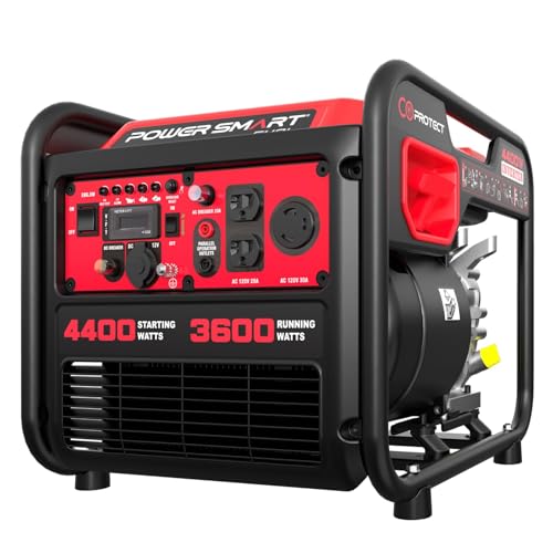 4400-Watt Portable Inverter Generator, Gas Powered, Quiet