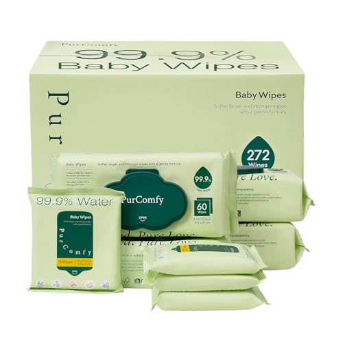 8 Pack Unscented Baby Wipes Flip-Top and Travel