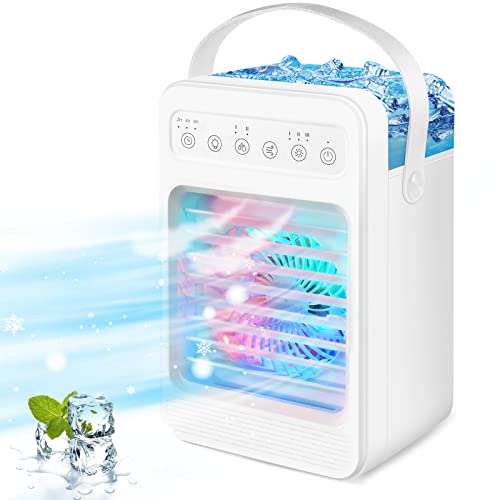 600ML Portable Evaporative Air Cooler Fan Humidifier