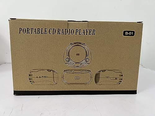 Gueray Portable CD Player Boombox with Bluetooth