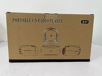 Gueray Portable CD Player Boombox with Bluetooth