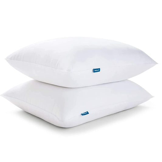 Bedsure Pillows Standard Size Set of 2 - Standard Size Bed Pillows 2 Pack Premium Down Alternative Hotel Pillows Set of 2- Soft and Supportive Dorm Pillows for Side and Back Sleeper