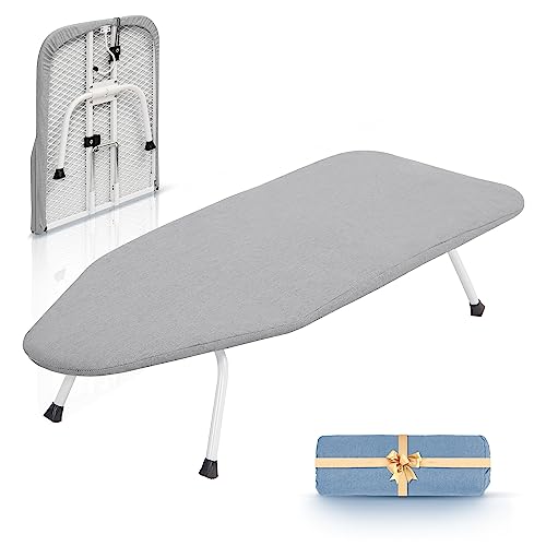 Tabletop Folding Ironing Board with Thick Pad