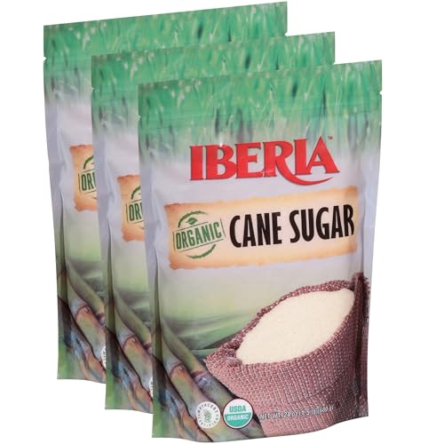 3 Pack Organic Cane Sugar 1.5 lb Bags