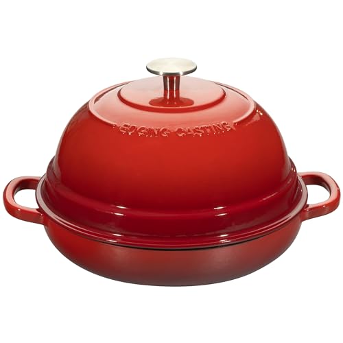 6 Quart Enameled Cast Iron Dutch Oven Pot with Lid