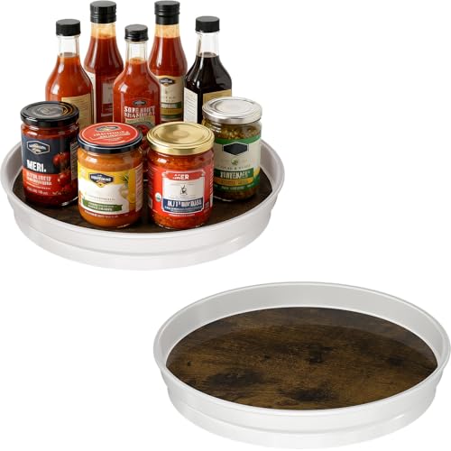 2 Pack 10-Inch Lazy Susan Turntable Organizers