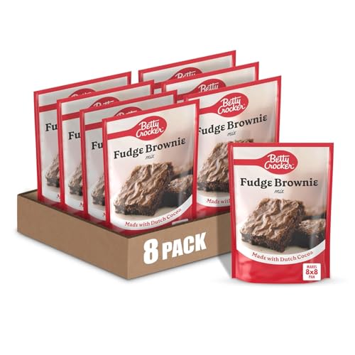 8 Pack Betty Crocker Fudge Brownie Baking Mix