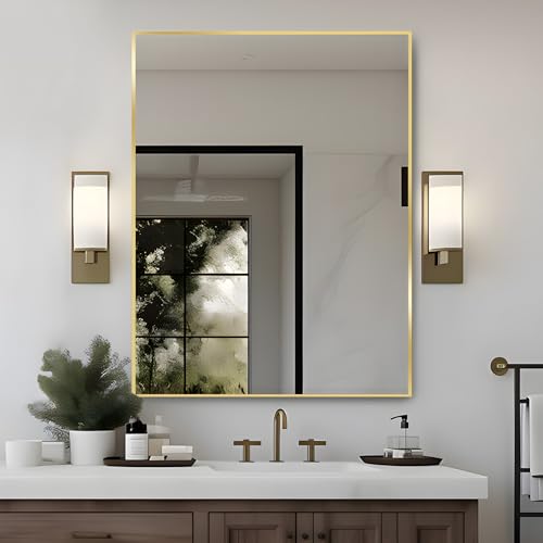 26"x38" Rectangle Wall Mirror Bathroom Vanity Decor